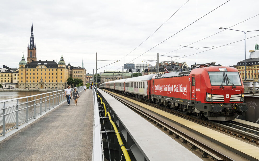 Stenskott skadade tåg